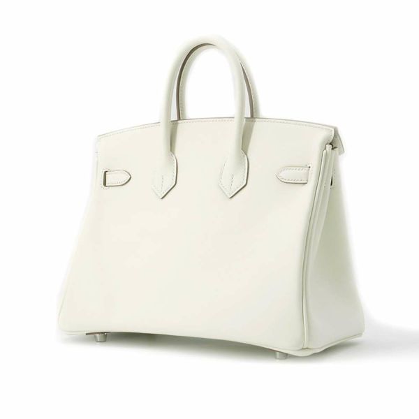 エルメス バーキン25 マッシュルーム/シルバー金具 スイフト B刻印 HERMES Birkin ハンドバッグ