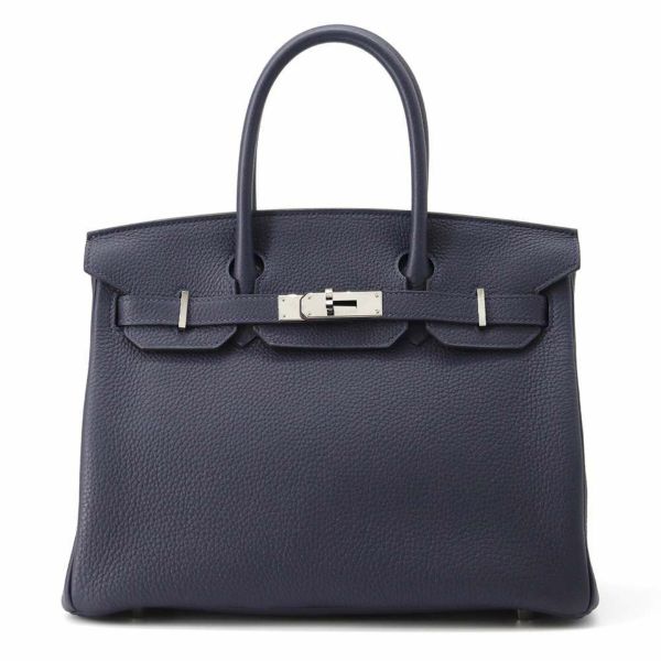 エルメス バーキン30 ブルーニュイ/シルバー金具 トゴ Y刻印 HERMES Birkin ハンドバッグ