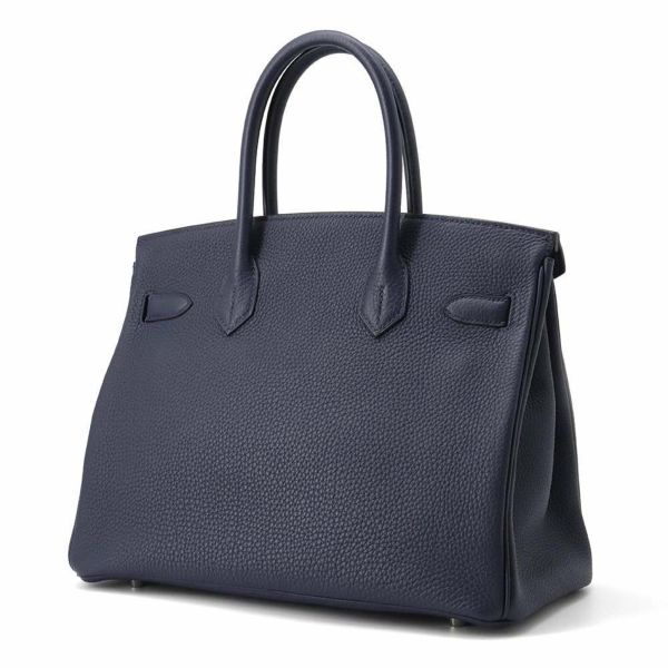 エルメス バーキン30 ブルーニュイ/シルバー金具 トゴ Y刻印 HERMES Birkin ハンドバッグ