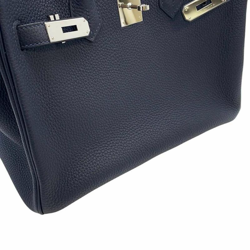 エルメス バーキン30 ブルーニュイ/シルバー金具 トゴ Y刻印 HERMES Birkin ハンドバッグ
