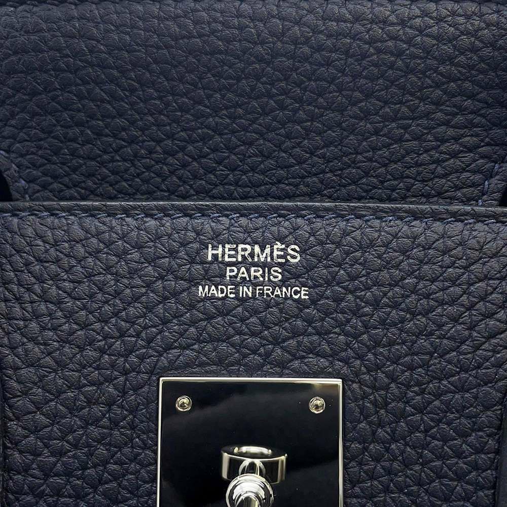 エルメス バーキン30 ブルーニュイ/シルバー金具 トゴ Y刻印 HERMES Birkin ハンドバッグ