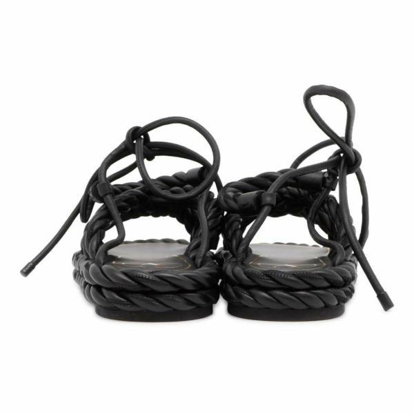 ヴァレンティノ・ガラヴァーニ サンダル THE ROPE ロープ サンダル レザー レディースサイズ38 VALENTINO 靴 黒