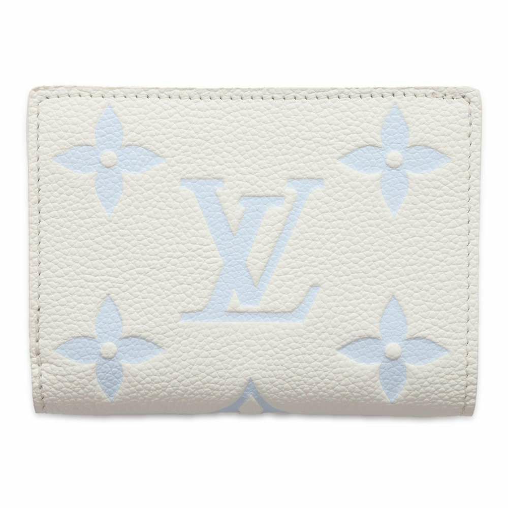 ルイヴィトン 二つ折り財布 モノグラム・アンプラント ポルトフォイユ・クレア M82934 日本限定 白 バイカラー