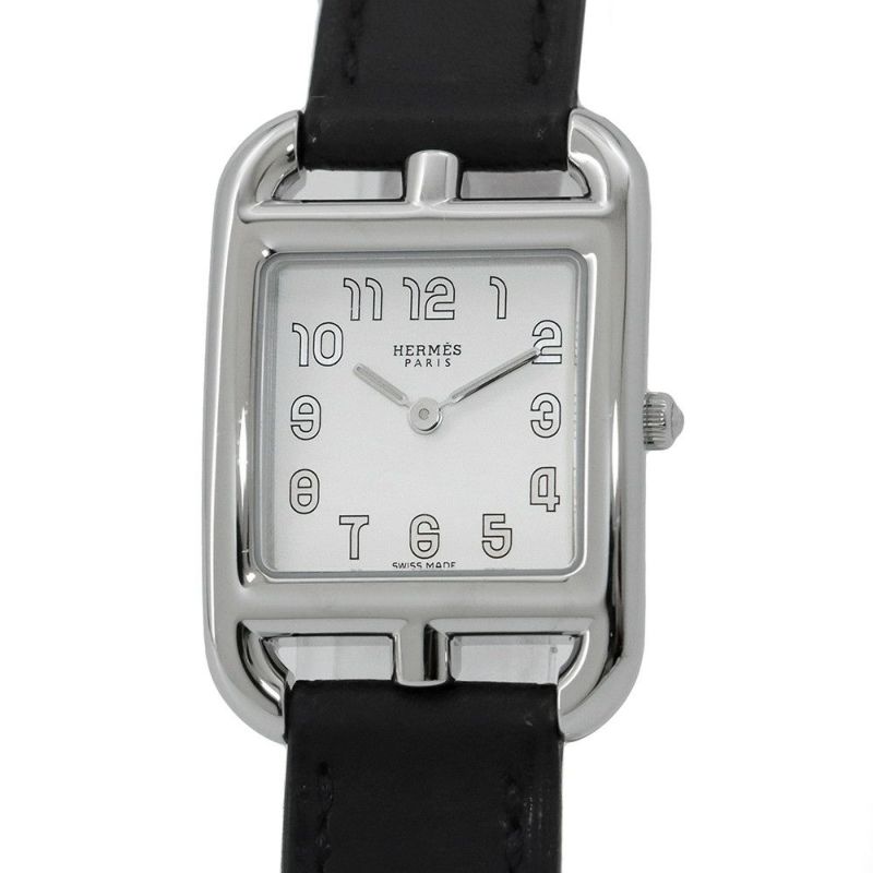 エルメス ケープコッド ドゥブルトゥール CC.210.220 HERMES 腕時計 白文字盤
