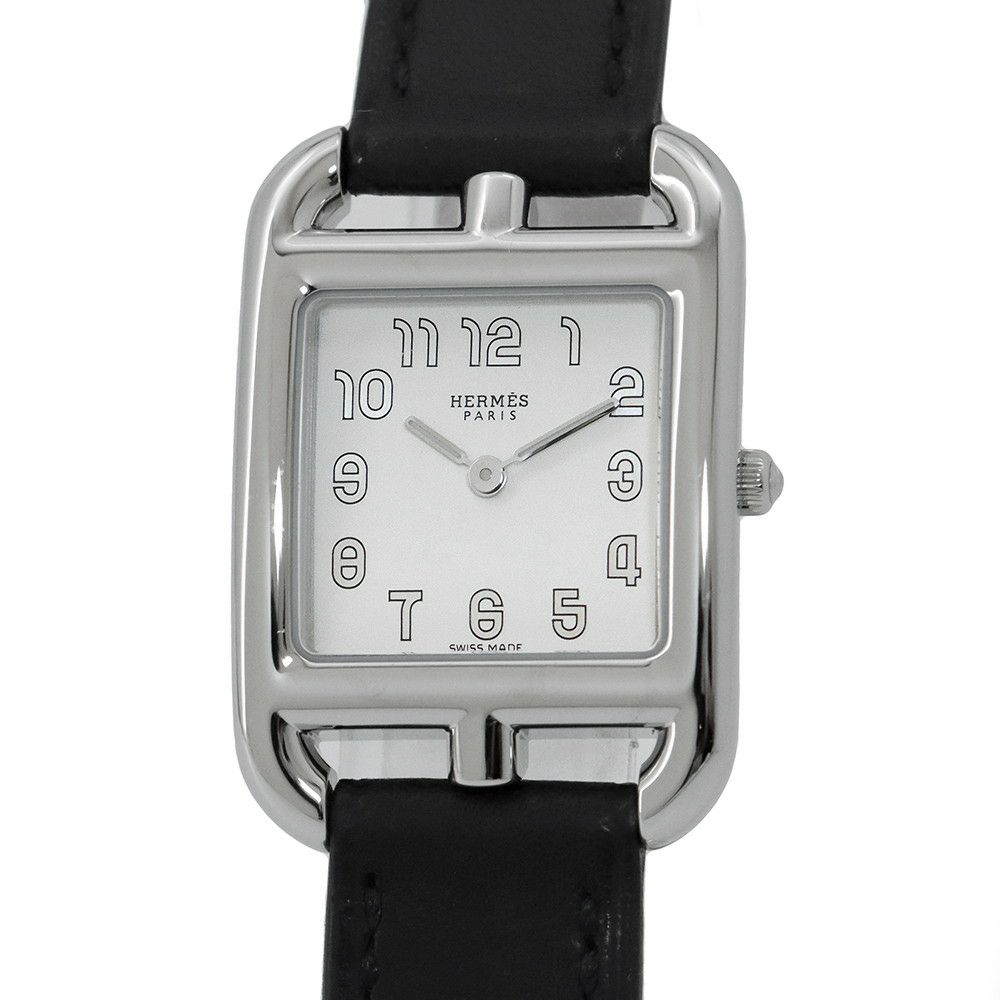 エルメス ケープコッド ドゥブルトゥール CC.210.220 HERMES 腕時計 白文字盤