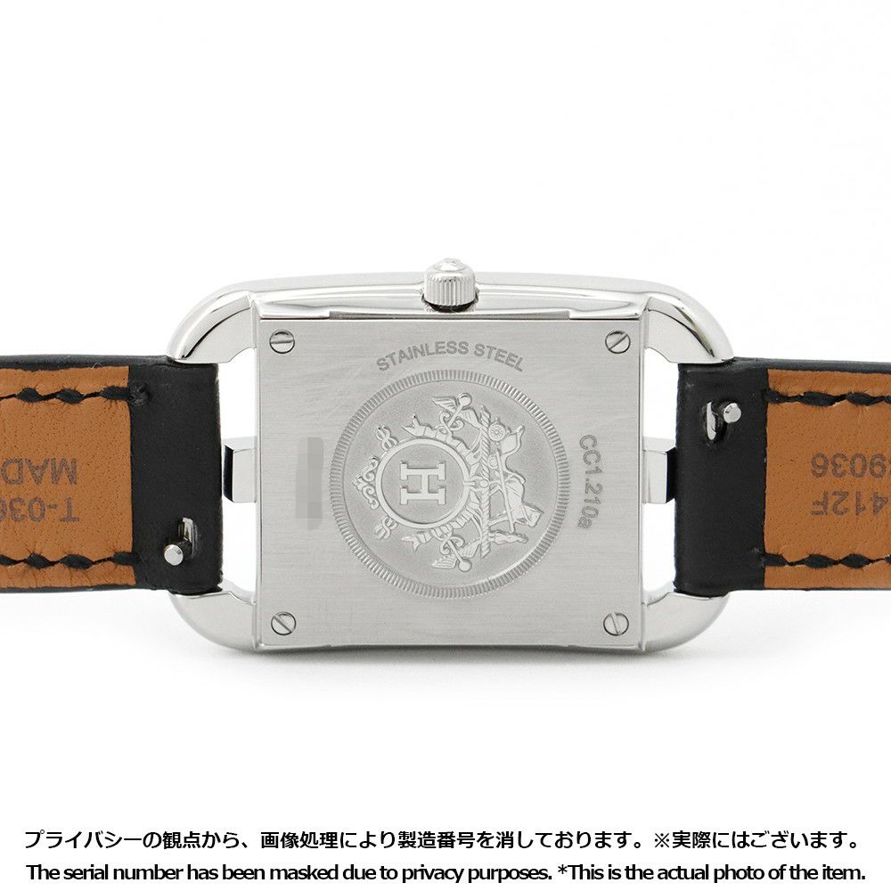 エルメス ケープコッド ドゥブルトゥール CC.210.220 HERMES 腕時計 白文字盤