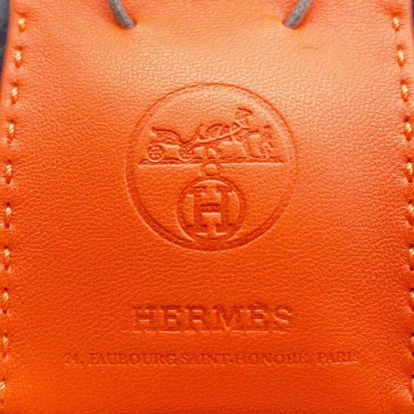 エルメス バッグチャーム ショッパー サックオランジュ フー/ゴールド ラムスキン Y刻印 HERMES