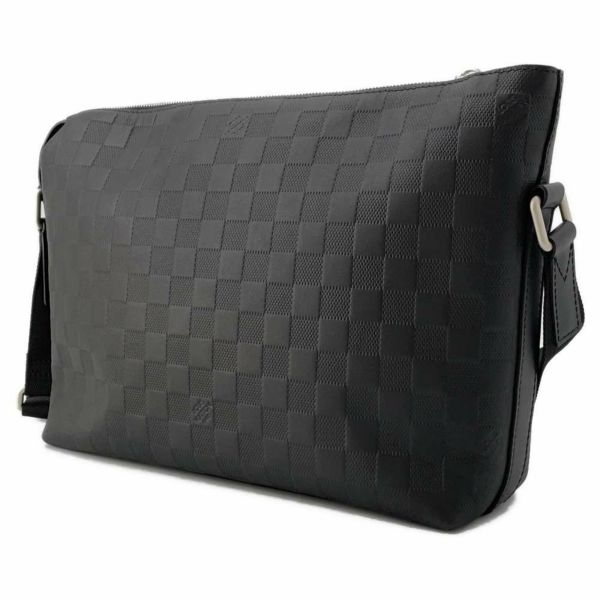 ルイヴィトン ショルダーバッグ ダミエ・アンフィニ ディスカバリー・メッセンジャーPM N42415 LOUIS VUITTON 黒 ブラック