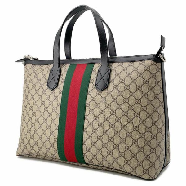 グッチ トートバッグ ダッフルバッグ GGスプリーム シェリーライン 359261 GUCCI 2wayショルダーバッグ 黒