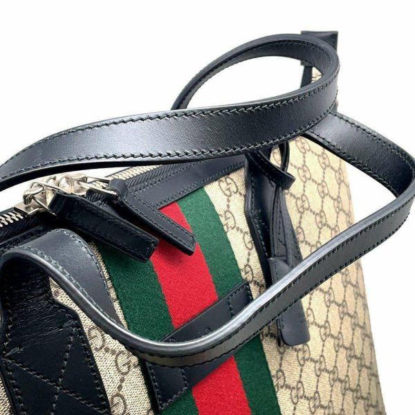 グッチ トートバッグ ダッフルバッグ GGスプリーム シェリーライン 359261 GUCCI 2wayショルダーバッグ 黒