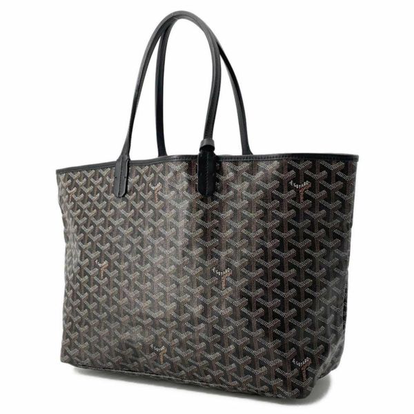 ゴヤール トートバッグ サンルイ PM PVC GOYARD バッグ ポーチ付き ショルダーバッグ 黒