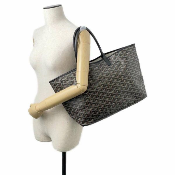 ゴヤール トートバッグ サンルイ PM PVC GOYARD バッグ ポーチ付き ショルダーバッグ 黒