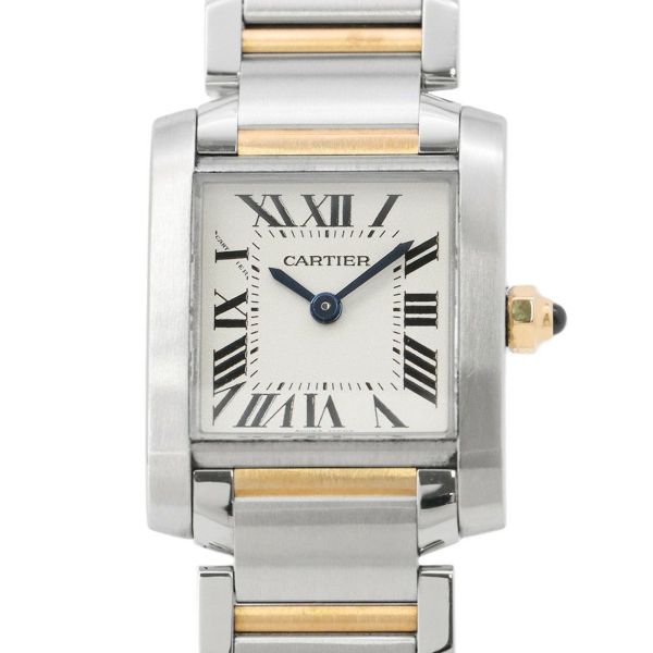 カルティエ タンク フランセーズ SM W51007Q4 Cartier 腕時計 クォーツ 白文字盤