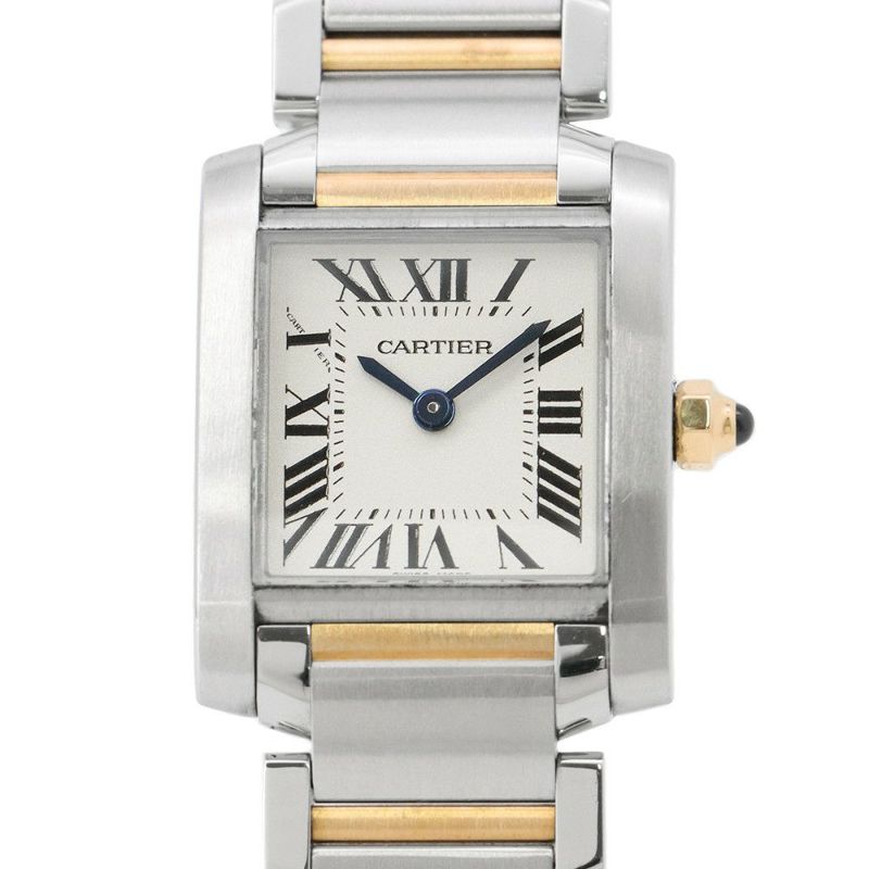 カルティエ タンク フランセーズ SM W51007Q4 Cartier 腕時計 クォーツ 白文字盤