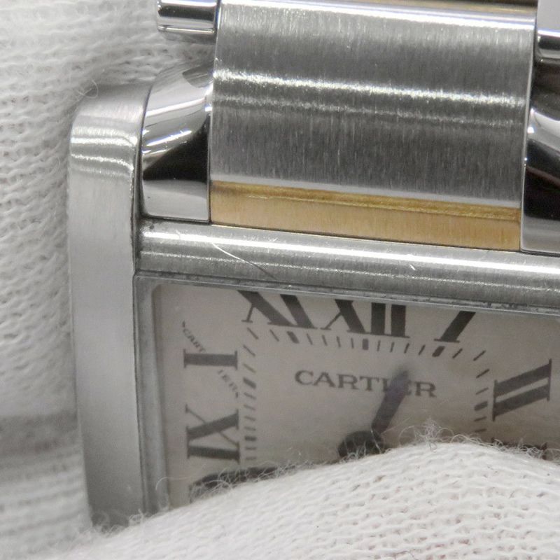 カルティエ タンク フランセーズ SM W51007Q4 Cartier 腕時計 クォーツ 白文字盤