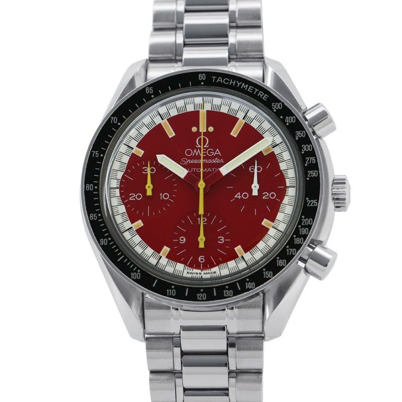 オメガ スピードマスター レーシング ミハエル シューマッハ 3510.61.00 OMEGA 腕時計 レッド文字盤