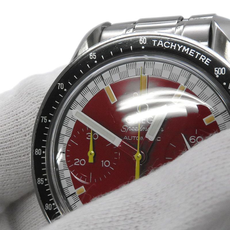 オメガ スピードマスター レーシング ミハエル シューマッハ 3510.61.00 OMEGA 腕時計 レッド文字盤