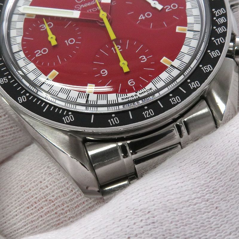 オメガ スピードマスター レーシング ミハエル シューマッハ 3510.61.00 OMEGA 腕時計 レッド文字盤