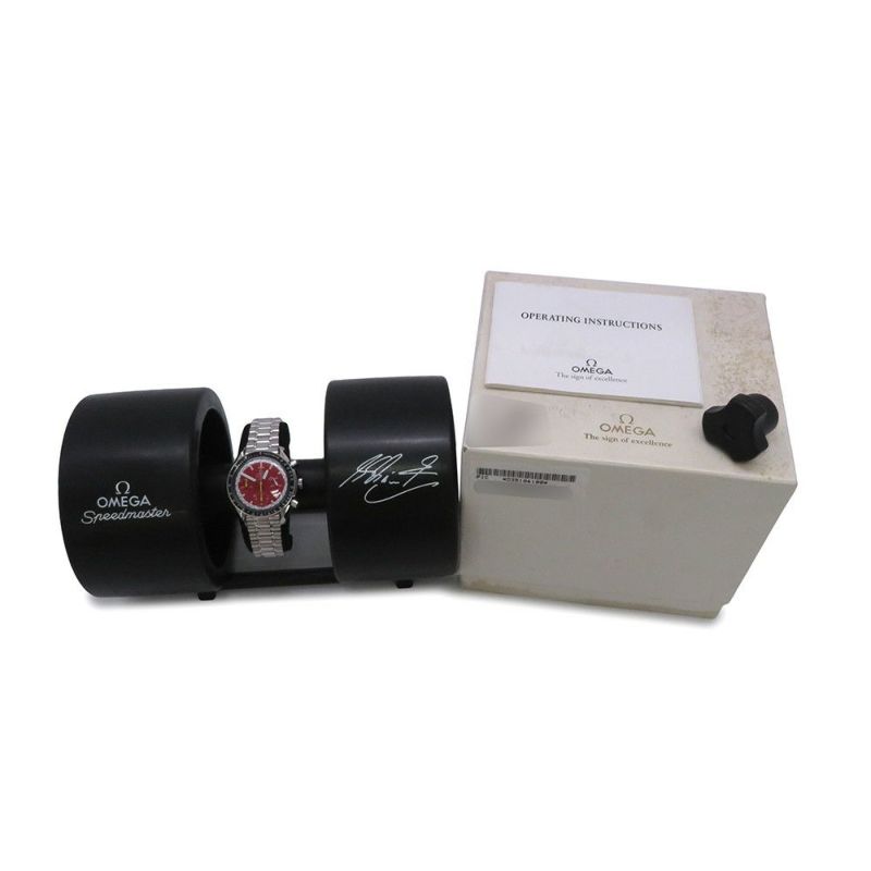 オメガ スピードマスター レーシング ミハエル シューマッハ 3510.61.00 OMEGA 腕時計 レッド文字盤