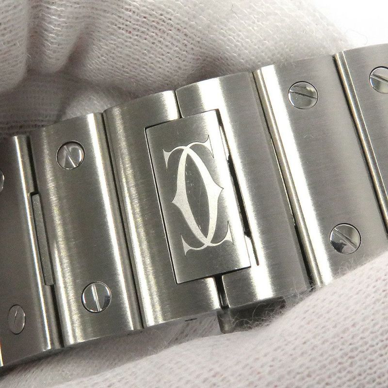 カルティエ サントス ドゥ カルティエ LM WSSA0037 Cartier 腕時計 グレー文字盤