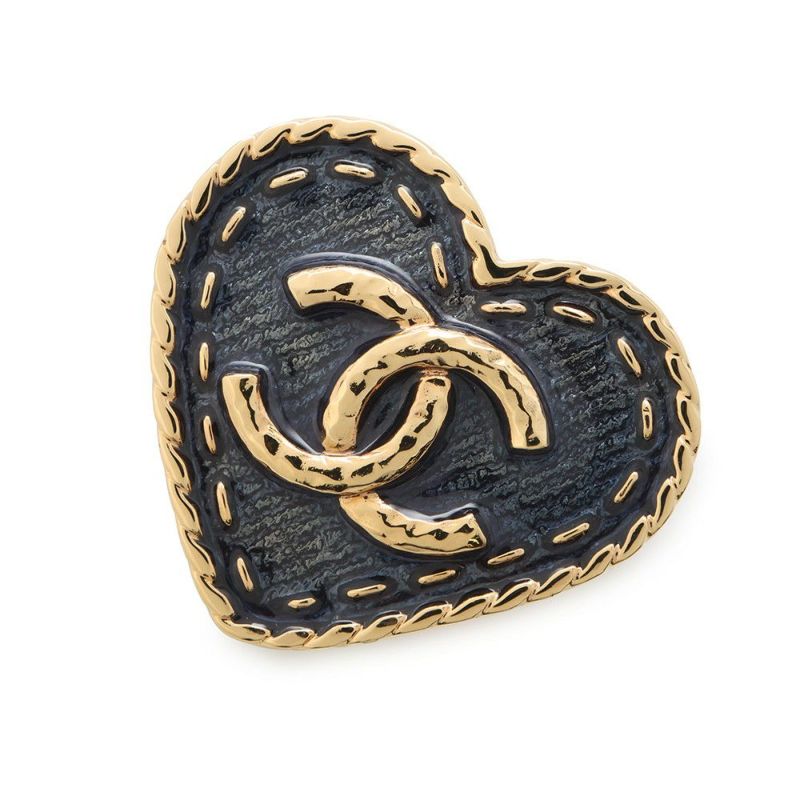 シャネル ブローチ ハート ココマーク I24 P ABC728 CHANEL アクセサリー
