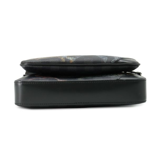 ルイヴィトン ショルダーバッグ ダミエ・グラフィット トリオ・メッセンジャー アニマル N58040 LOUIS VUITTON 黒 ブラック