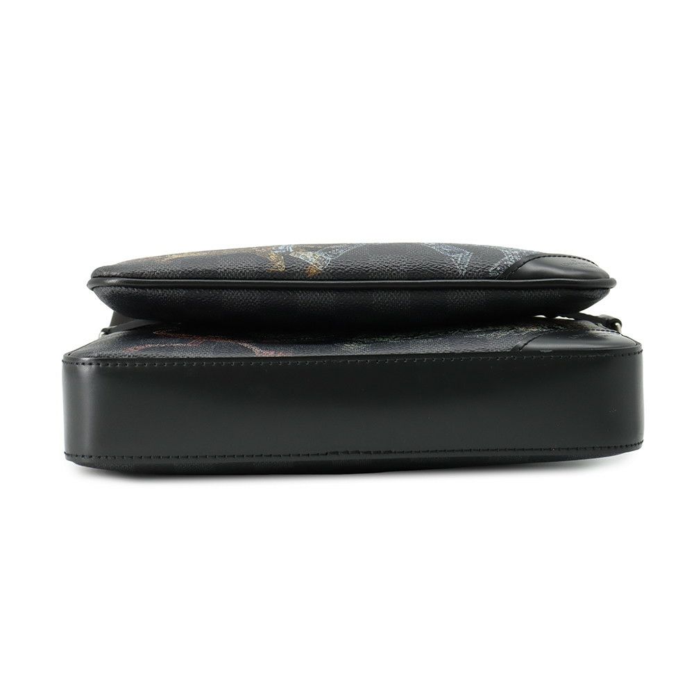 ルイヴィトン ショルダーバッグ ダミエ・グラフィット トリオ・メッセンジャー アニマル N58040 LOUIS VUITTON 黒 ブラック