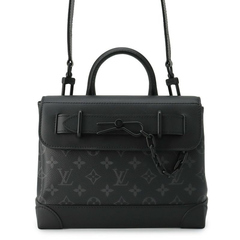 ルイヴィトン ショルダーバッグ モノグラム・エクリプス スティーマーPM M46953 LOUIS VUITTON 黒 ブラック