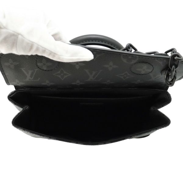 ルイヴィトン ショルダーバッグ モノグラム・エクリプス スティーマーPM M46953 LOUIS VUITTON 黒 ブラック