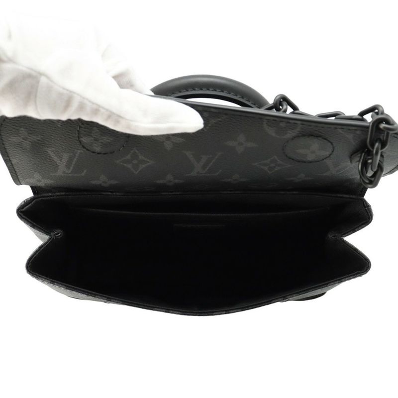 ルイヴィトン ショルダーバッグ モノグラム・エクリプス スティーマーPM M46953 LOUIS VUITTON 黒 ブラック