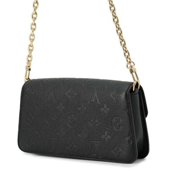 ルイヴィトン 長財布 モノグラム・アンプラント ウォレット オン チェーン・メティス M82637 LOUIS VUITTON 黒 ブラック