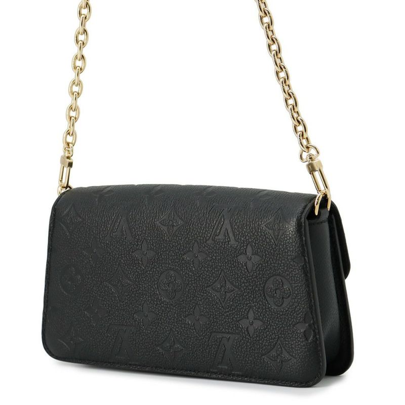 ルイヴィトン 長財布 モノグラム・アンプラント ウォレット オン チェーン・メティス M82637 LOUIS VUITTON 黒 ブラック