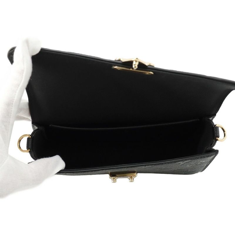 ルイヴィトン 長財布 モノグラム・アンプラント ウォレット オン チェーン・メティス M82637 LOUIS VUITTON 黒 ブラック