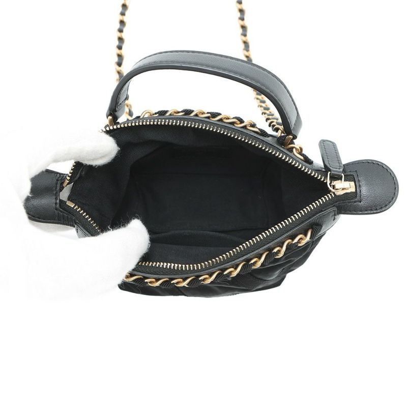 シャネル チェーンショルダーポーチ ココマーク ナイロン AP2669 CHANEL 黒