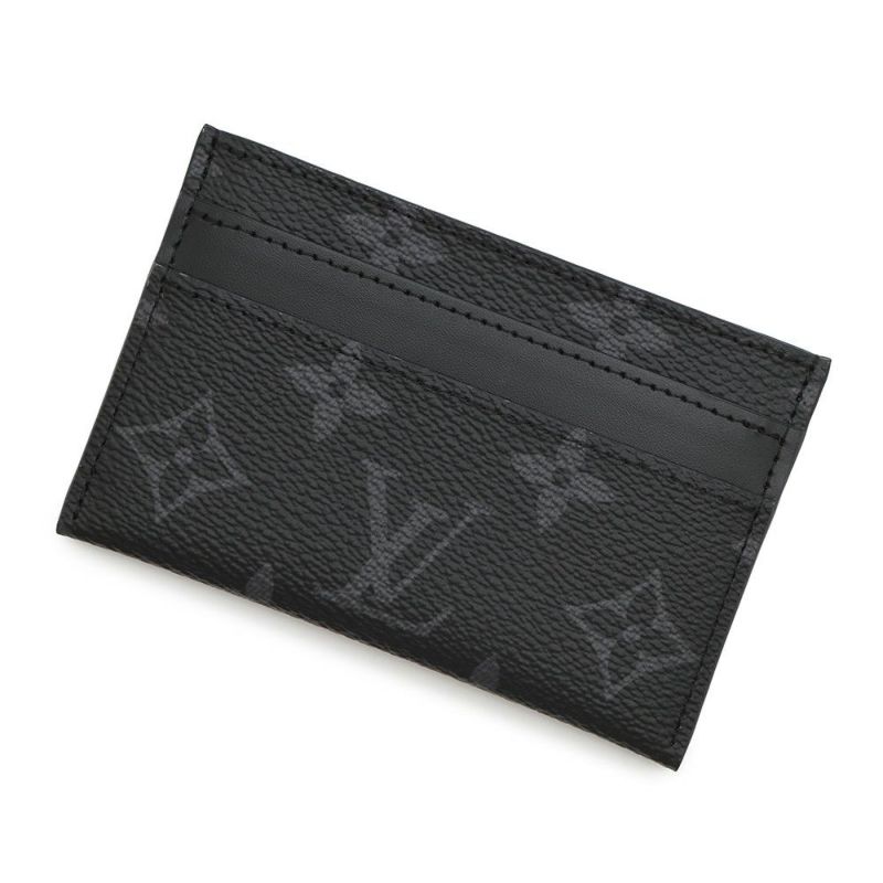 ルイヴィトン カードケース モノグラム・エクリプス ポルト・カルト・ダブル M62170 LOUIS VUITTON 黒 ブラック