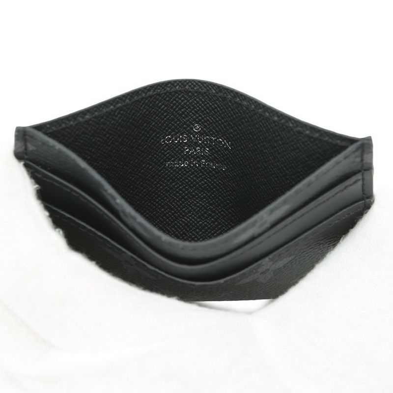 ルイヴィトン カードケース モノグラム・エクリプス ポルト・カルト・ダブル M62170 LOUIS VUITTON 黒 ブラック