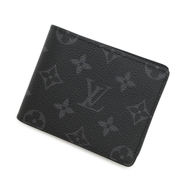 ルイヴィトン 二つ折り財布 モノグラム・エクリプス ポルトフォイユ・スレンダー M62294 ヴィトン 財布 メンズ ブラック 黒