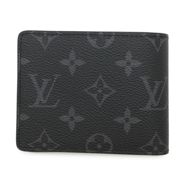 ルイヴィトン 二つ折り財布 モノグラム・エクリプス ポルトフォイユ・スレンダー M62294 ヴィトン 財布 メンズ ブラック 黒