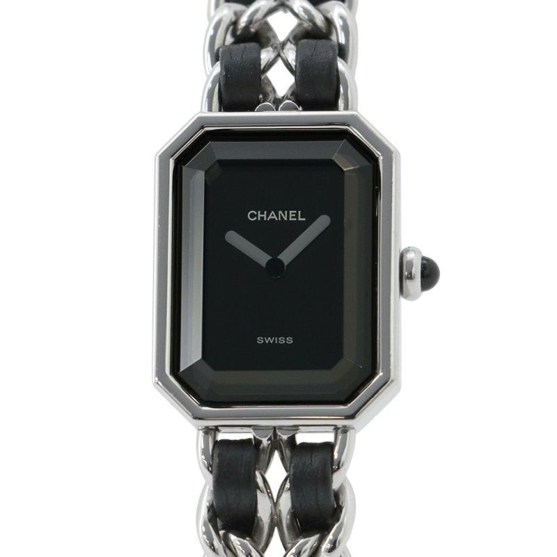 シャネル プルミエール S H0451 CHANEL レディース 腕時計 クォーツ 黒文字盤