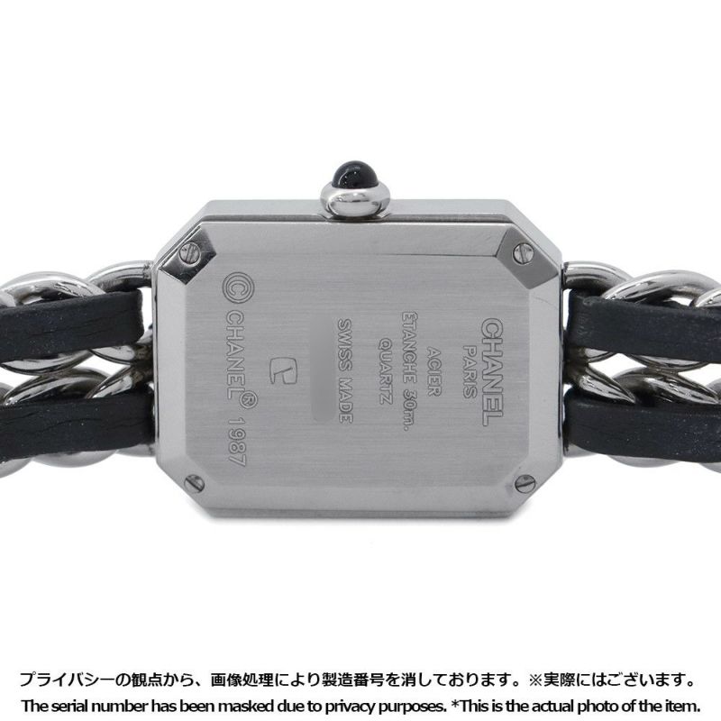 シャネル プルミエール S H0451 CHANEL レディース 腕時計 クォーツ 黒文字盤