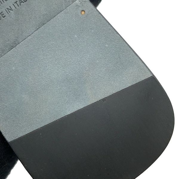 エルメス サンダル オラン 占星術 レザー レディースサイズ37 HERMES 靴 黒 白