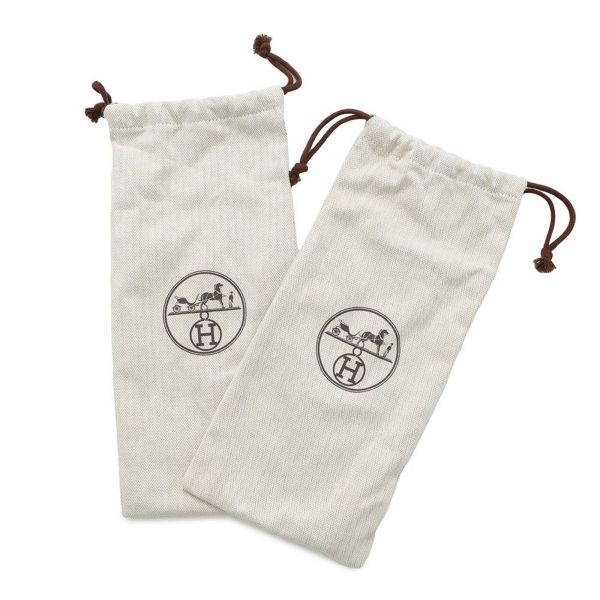 エルメス サンダル オラン 占星術 レザー レディースサイズ37 HERMES 靴 黒 白