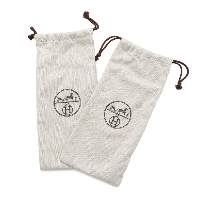 エルメス サンダル オラン 占星術 レザー レディースサイズ37 HERMES 靴 黒 白