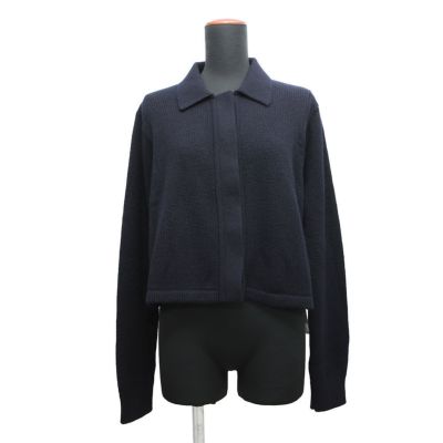 HERMES - エルメス ニット Hリフト ロングスリーブ シルク コットン レディースサイズ34 HERMES エルメス ニット Hリフト ロングスリーブ シルク コットン