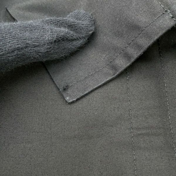 エルメス シャツワンピース カレーシュ刺繍 ノースリーブ コットン レディースサイズ40 HERMES 黒