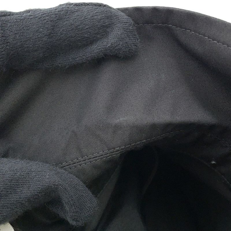 エルメス シャツワンピース カレーシュ刺繍 ノースリーブ コットン レディースサイズ40 HERMES 黒