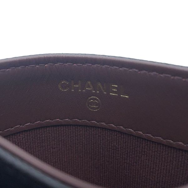シャネル カードケース クラシック マトラッセ ココマーク キャビアスキン AP4472 CHANEL パスケース 名刺入れ 黒
