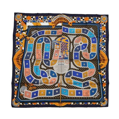 エルメス　HERMES スカーフ　カレ90 世界の布地を巡る旅 HERMES エルメス スカーフ カレ90 VOYAGE EN ETOFFES 世界の布地