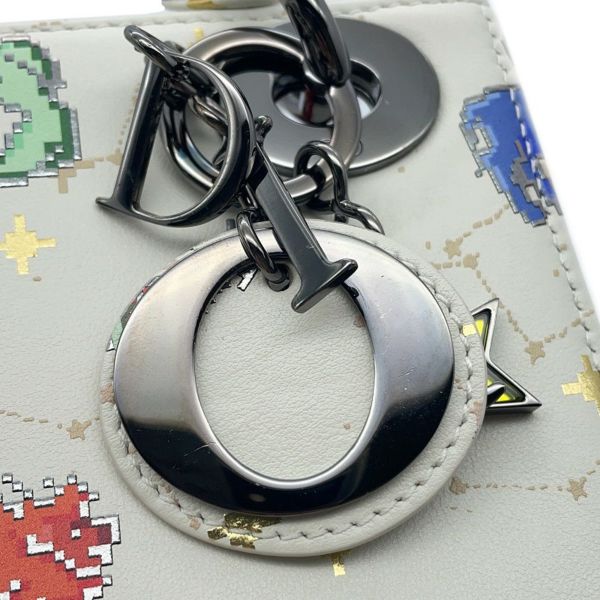 クリスチャン・ディオール ハンドバッグ レディディオール ミニ 星座 ピクセル S0856BNER 2wayショルダーバッグ 白