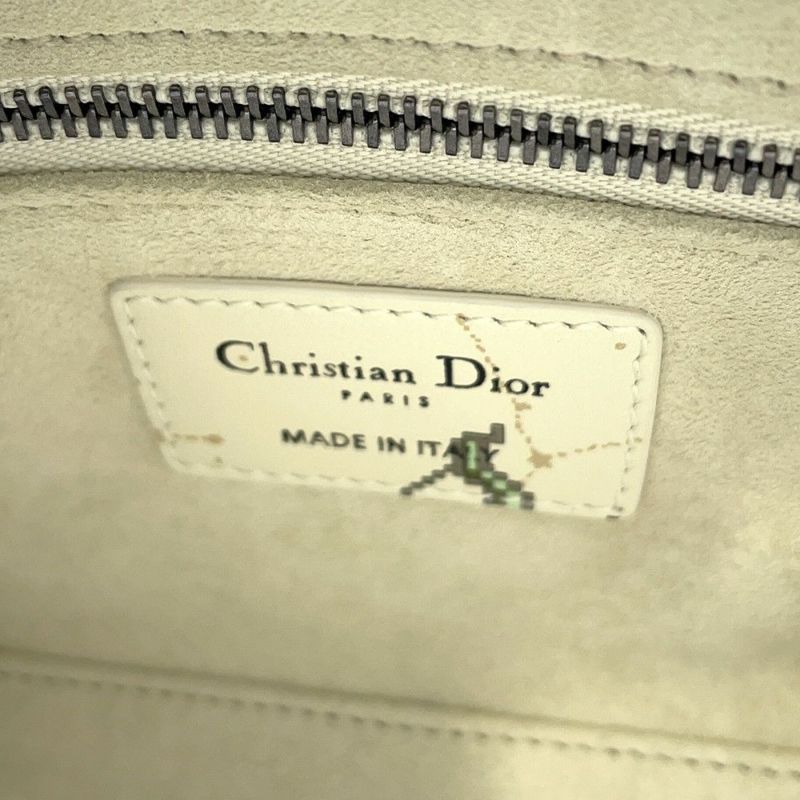 クリスチャン・ディオール ハンドバッグ レディディオール ミニ 星座 ピクセル S0856BNER 2wayショルダーバッグ 白